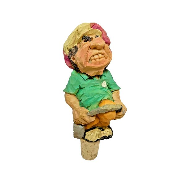 Spit 'N' Whittle Figurine "Four Putt Frank" Chris Hammack Golf signed 1998 - Picture 1 of 6
